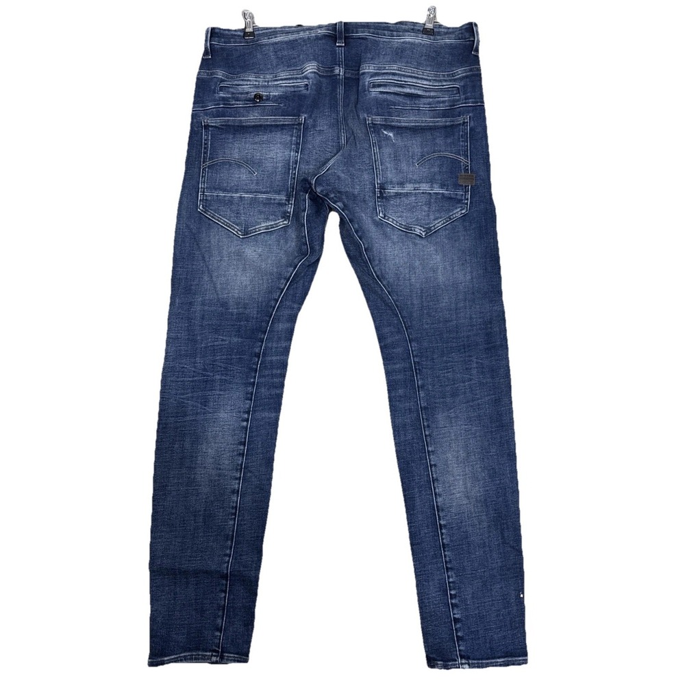 G-Star Raw D Staq 3D Slim Jeans Men's 38x34 Distressed Denim Streetwear Hip-Hop - Picture 6 of 16
